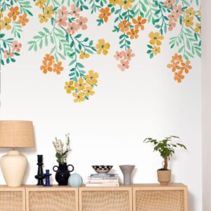 Pimp My Wall Flowerfalls Jaune Rose